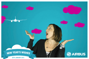 Photo booth Airbus Greetings