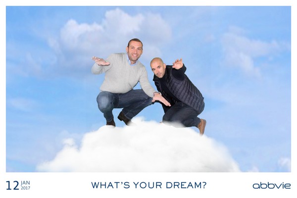 2 guys standing on cloud